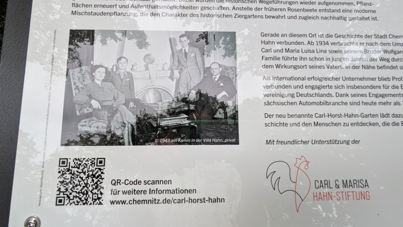 Eröffnung des Carl-Hahn-Gartens